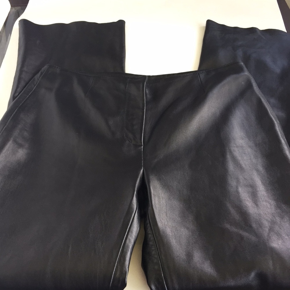 SIENA STUDIO BLACK LEATHER PANTS - Picture 2 of 8